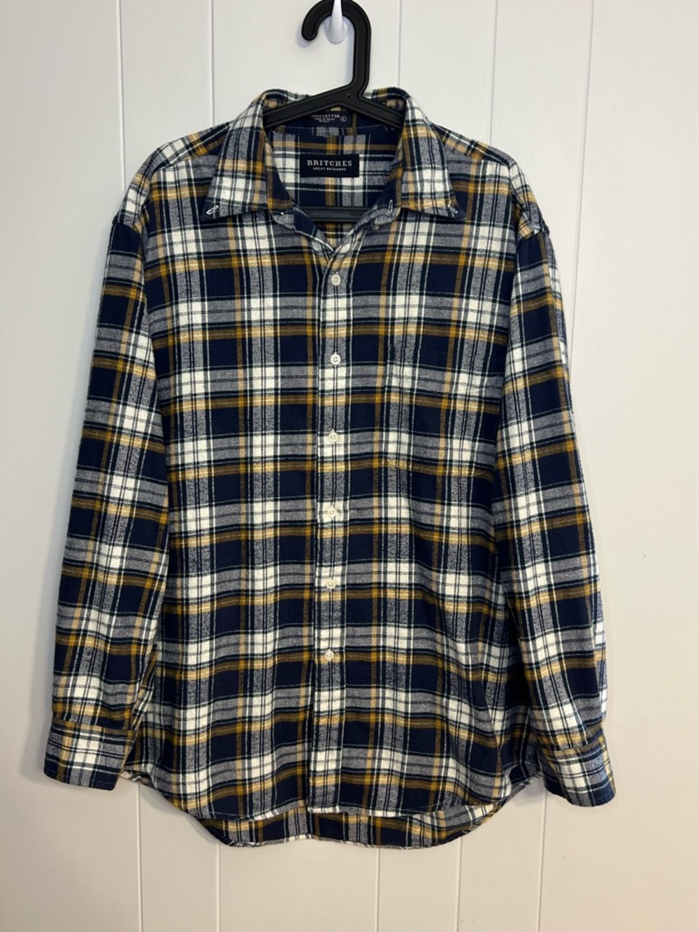 Britches Great Outdoors men's plaid flannel‎ Size XL